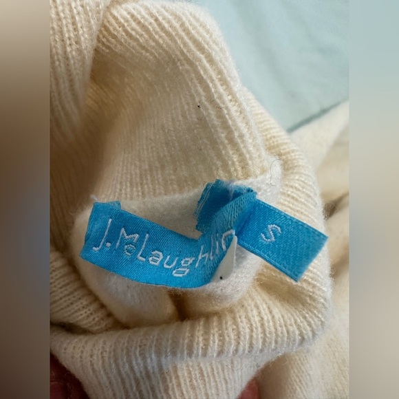 J.McLaughlin Women’s Sz: S Ivory Cashmere Turtleneck Sweater Fall Winter. - Picture 6 of 12